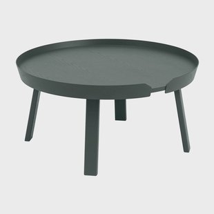 Muuto Around tafel groot Dark green