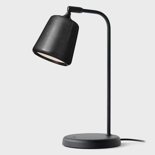 New Works Materiaal tafellamp Black marble