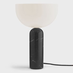 New Works Kizu tafellamp large Black marble