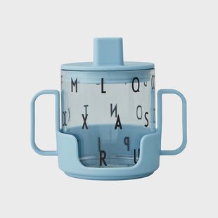 Design Letters Grow with your cup beker Lichtblauw