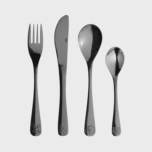 Aida Aida kinderbestek 4-delig Black