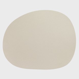 Aida Raw placemat leer Warm nude buffalo