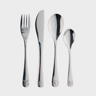 Aida Aida kinderbestek 4-delig Steel