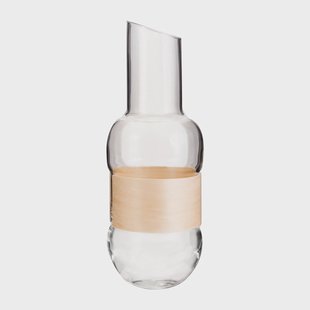 Muurla Veneer karaf 1 L Transparant-berken