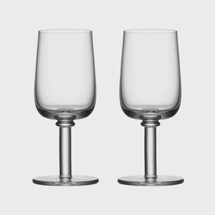 Kosta Boda Viva glas op voet 25 cl 2-pack Transparant