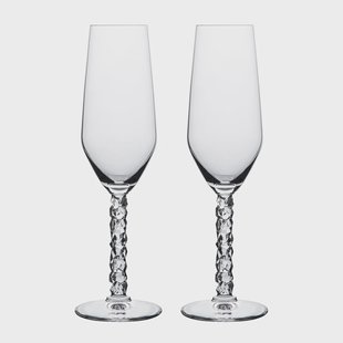 Orrefors Carat champagneglas 24 cl 2-pack Transparant