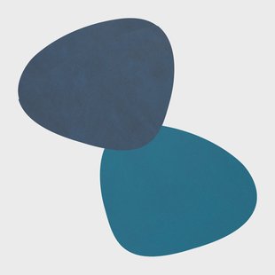 LIND DNA Nupo glasonderzetter curve keerbaar 1 St. Midnight blue-petrol