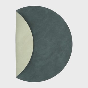 LIND DNA Nupo placemat circle keerbaar M 1 St. Dark green-olive green