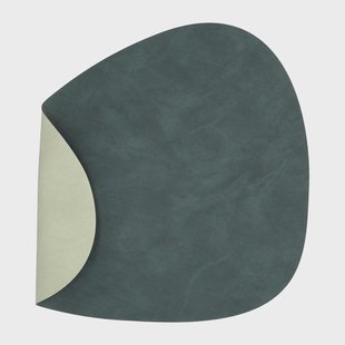 LIND DNA Nupo placemat keerbaar curve L 1 St. Dark green-olive green