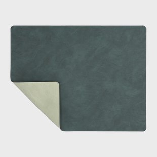 LIND DNA Nupo placemat keerbaar square L 1 St. Dark green-olive green