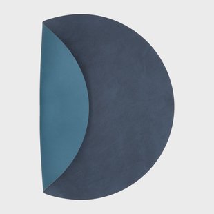 LIND DNA Nupo placemat circle keerbaar M 1 St. Midnight blue-petrol