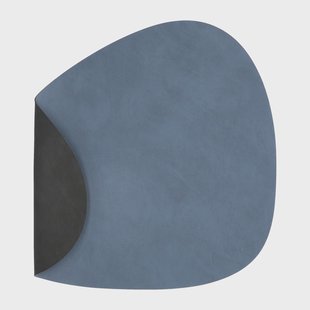 LIND DNA Nupo placemat keerbaar curve L 1 St. Dark blue-black