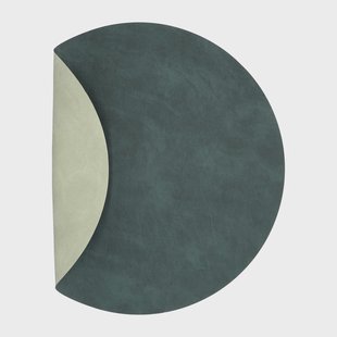 LIND DNA Nupo placemat circle keerbaar XL 1 St. Dark green-olive green