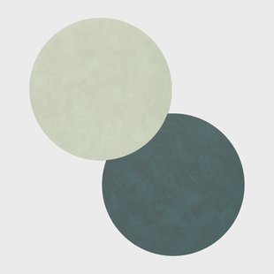LIND DNA Nupo onderzetter circle keerbaar 1 St. Dark green-olive green