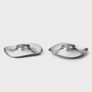 Georg Jensen Cobra eierdop 2-pack Roestvrij staal
