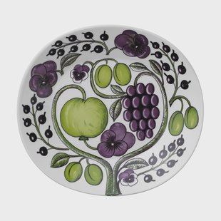 Arabia Paratiisi bord ovaal 25 cm Paars