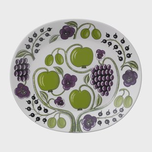 Arabia Paratiisi bord ovaal 36 cm Paars