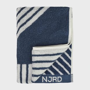 NJRD Stripes handdoek 50 x 70 cm Blauw