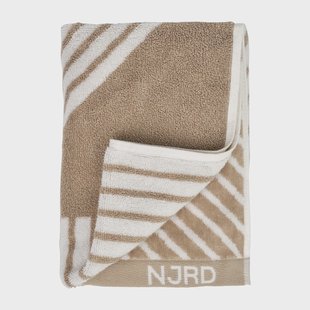 NJRD Stripes handdoek 50 x 70 cm Beige