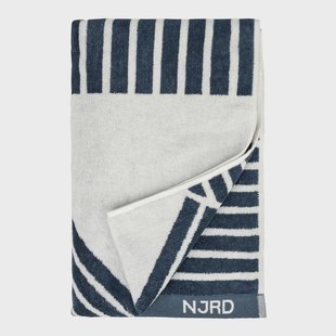 NJRD Stripes badhanddoek 70 x 140 cm Blauw