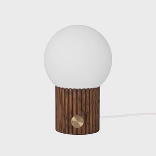 Globen Lighting Hubble tafellamp Ø15 cm Walnoot
