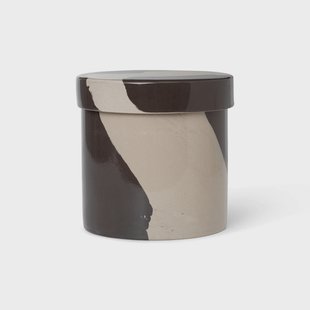 Ferm Living Inlay voorraadpot Ø14,5 cm Sand-brown