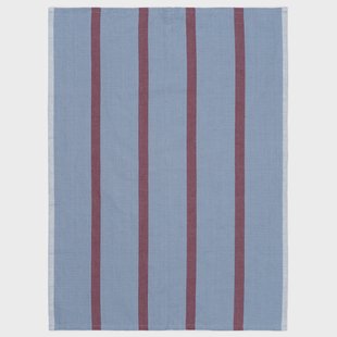 Ferm Living Hale keukenhanddoek 50x70 cm Faded blue-burgundy