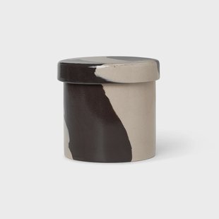 Ferm Living Inlay voorraadpot Ø9,8 cm Sand-brown