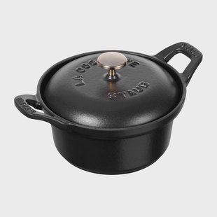 STAUB Vintage La Coquette ronde braadpan 0,5 L Zwart