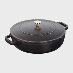STAUB Chistera hapjespan Ø28 cm 3,7 L Zwart
