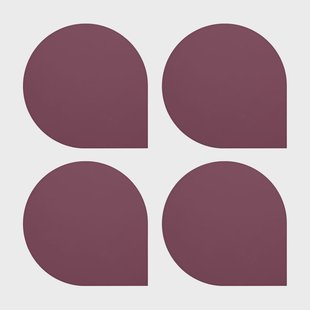 AYTM Stilla glasonderzetter 4-pack Bordeaux