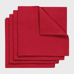 NJRD Metric servet 47x47 cm 4-pack Rood