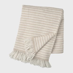 Scandi Living Tidal wollen plaid 130x180 cm Beige