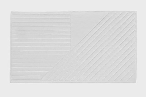 NJRD Stripes badmat 50x90 cm Wit
