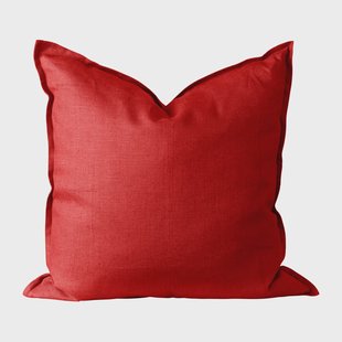 Scandi Living Calm kussenhoes linnen 50x50 cm Red