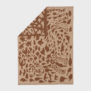Iittala Oiva Toikka Cheetah wollen plaid 130x180 cm Bruin Iittala Oiva Toikka Cheetah wollen plaid 130x180 cm Bruin