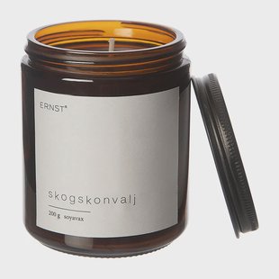 ERNST Ernst geurkaars in glas met deksel Ø7,2 cm Boslelie