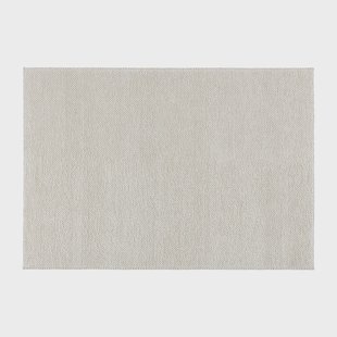 Scandi Living Flock wollen vloerkleed natuurwit 170x240 cm