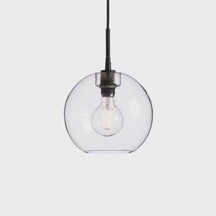 Belid Gloria hanglamp Ø26 cm Zwart-transparant glas