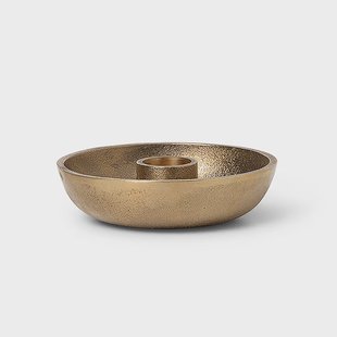 Ferm Living Bowl kandelaar Ø10 cm Messing