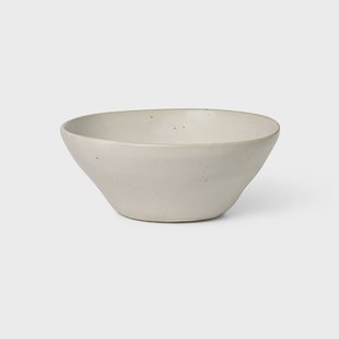 Ferm Living Flow kom 14,5 cm Off-white speckle