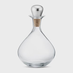 Georg Jensen Sky wijnkaraf met kurk 145 cl Roestvrij staal