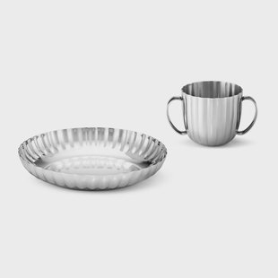 Georg Jensen Bernadotte kinderservies 2-delig Roestvrij staal