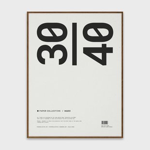 Paper Collective Paper Collective lijst plexiglas-donker eikenhout 30x40 cm