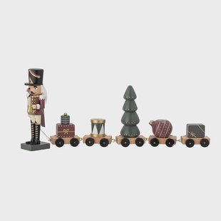 Bloomingville Vadim notenkraker decoratietrein 50 cm Groen