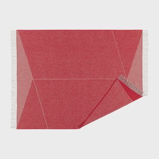 NJRD Rectangles wollen vloerkleed seasonal edition 130x185 cm Rood