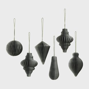Broste Copenhagen Christmas mix kersthanger 6-pack Thyme