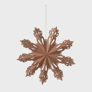 Broste Copenhagen Snowflake kerstdecoratie Indian tan Ø30 cm