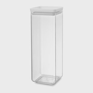 Brabantia TASTY+ vierkante opbergpot 2,5 L Lichtgrijs