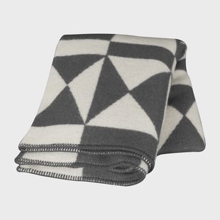 Almedahls Bows wollen plaid 130x170 cm Grijs